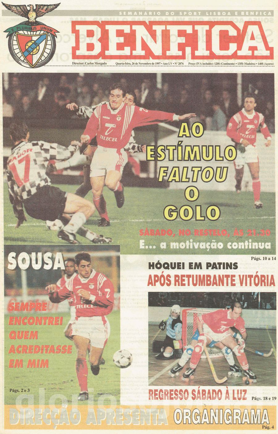 jornal o benfica 2876 1997-11-26